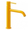 Imagen de Grifo de lavabo monomando Tres Study Amarillo ambar modelo  TRES 262.307.01.TAM.D