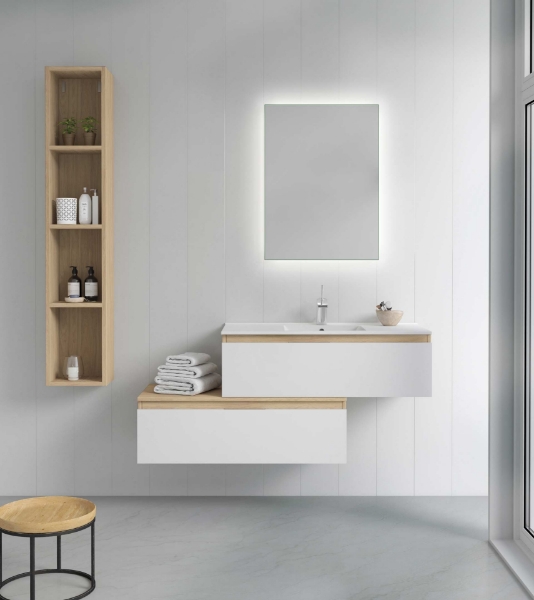 Imagen de Mueble de baño Chic bath   Berna   2 cajon   lavabo porcelanico